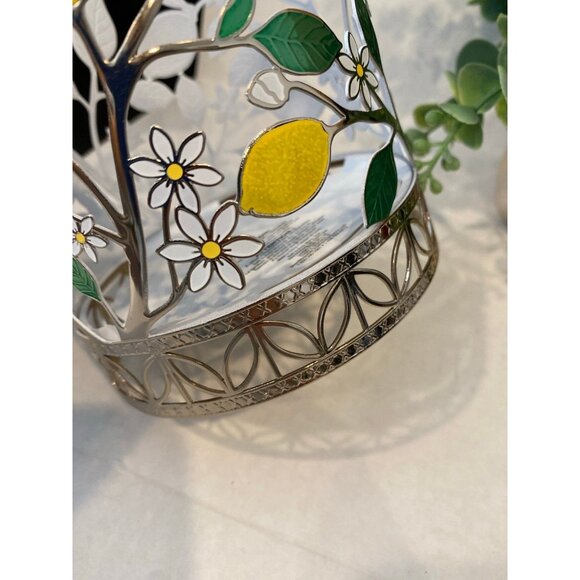 Bath & Body Works Spring Lemons 3 Wick Candle Holder - Picture 4 of 6